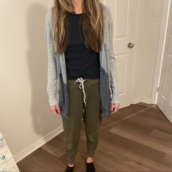 Style and co size small blue ombré sweatshirt - waterfall cardigan - Picture 2 of 4